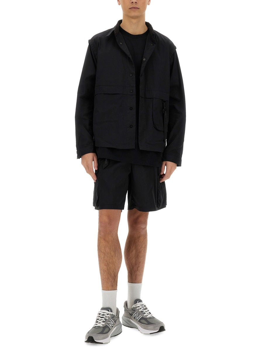 Alpha Industries Cotton-Blend Cargo Shorts 140223187007673890670355 men's shorts in black, product photo 3