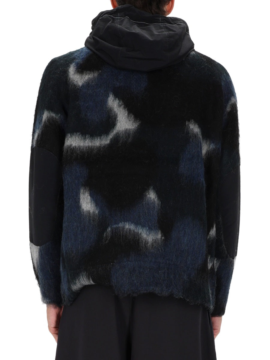 And Wander Zipper Hooded Sweater — Black