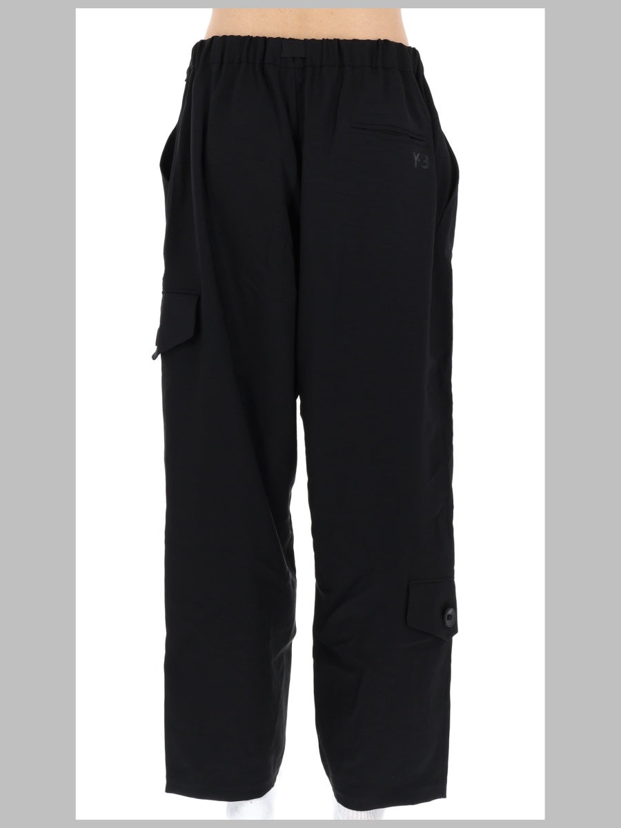 Adidas Technical Fabric Cargo Trousers — Black