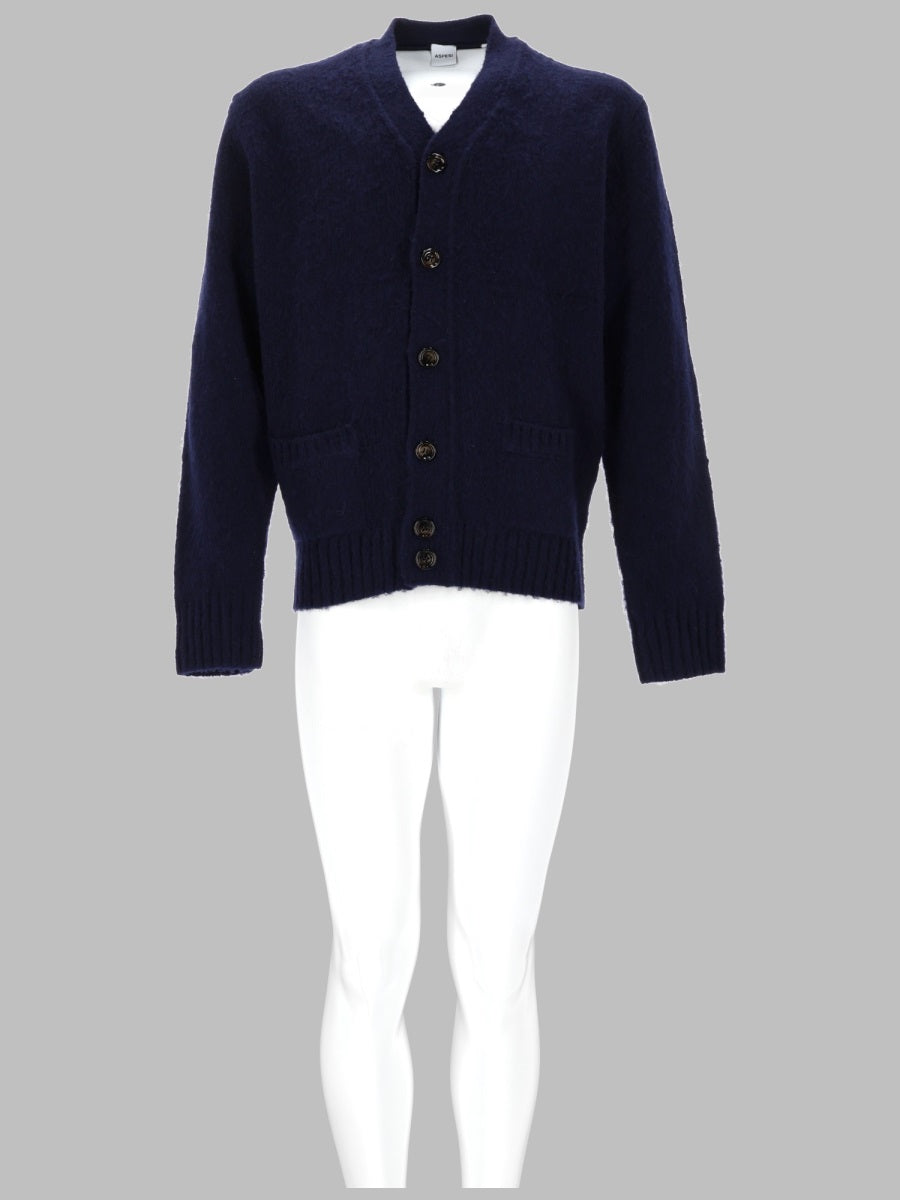 Aspesi Knitted Cardigan — Blue