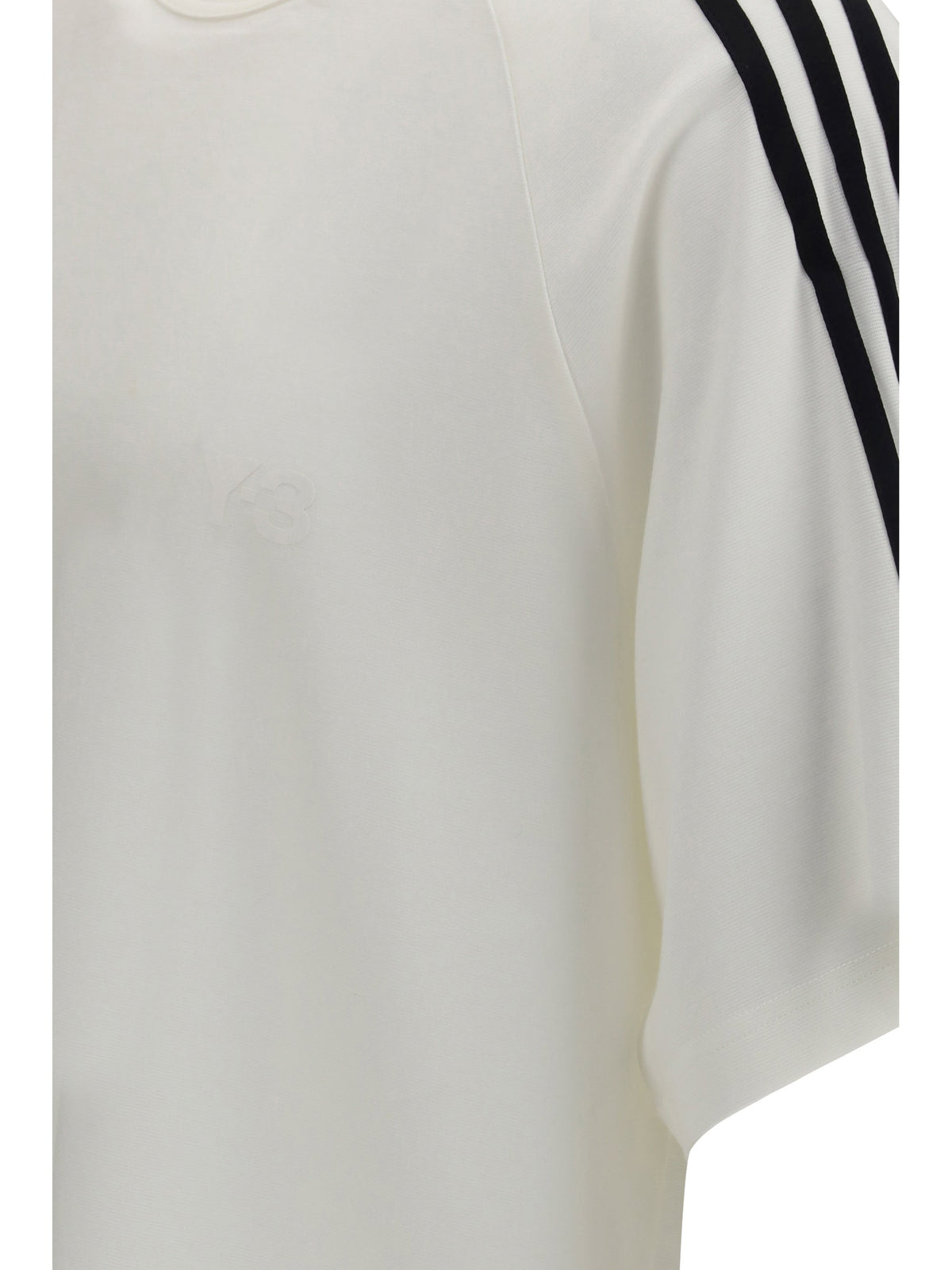 Adidas 3-Stripes with Metallic Thread T-Shirt — White