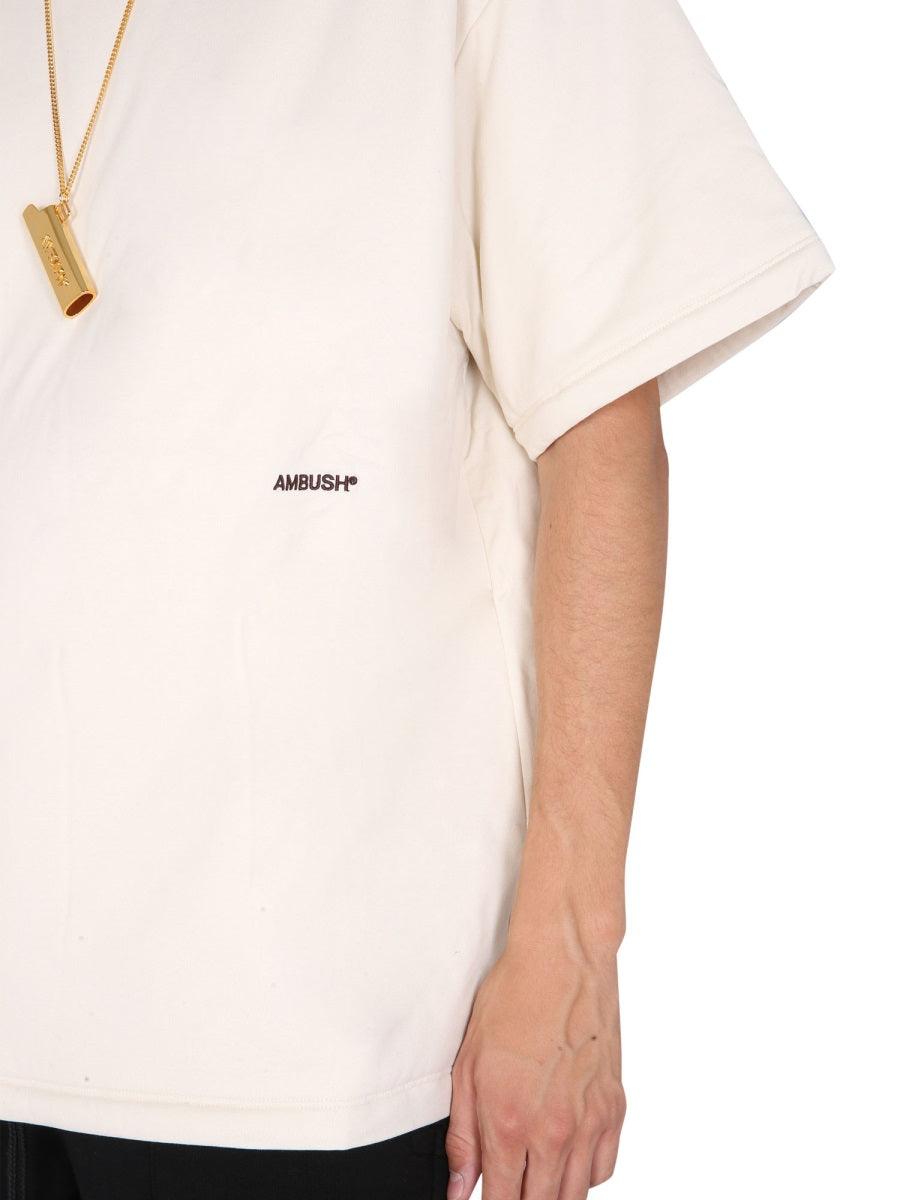 Ambush Padded Logo T-Shirt 140224202005160742025144 men's t-shirt in ivory, product photo 3