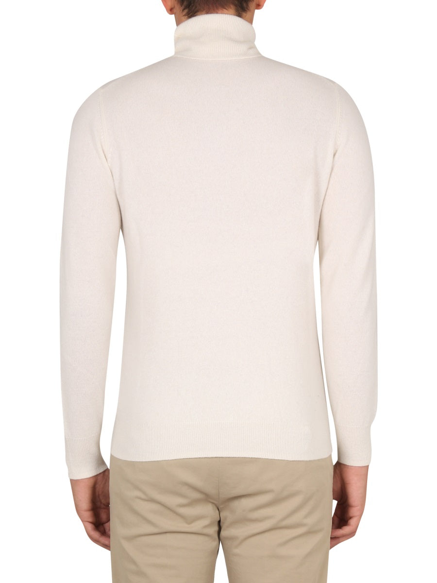 Aspesi 100% Cashmere Turtleneck Sweater — Beige