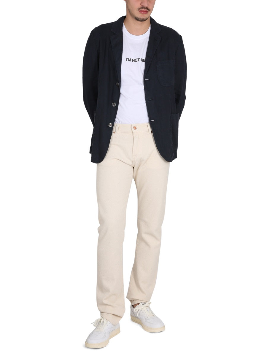 Aspesi Cotton Denim Jeans — Powder