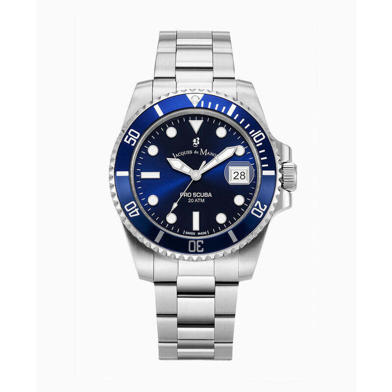 Jacques Du Manoir Pro Scuba 43 JWG02802 men's watch with blue dial