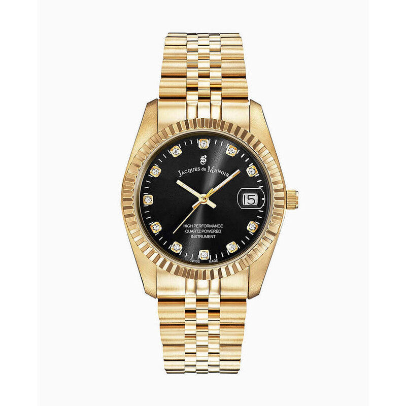 Jacques Du Manoir Inspiration Elegance NRO.21 women's watch with black dial
