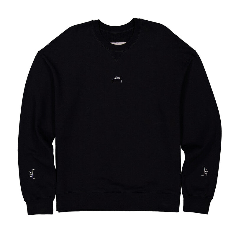 A Cold Wall Essential Cotton Jersey Sweatshirt ACWMW080-BLACK men's sweater in black