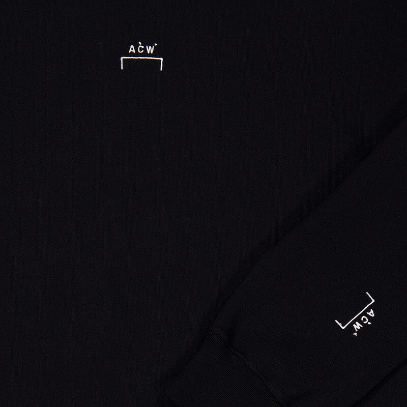 A Cold Wall Essential Cotton Jersey Sweatshirt ACWMW080-BLACK men's sweater in black