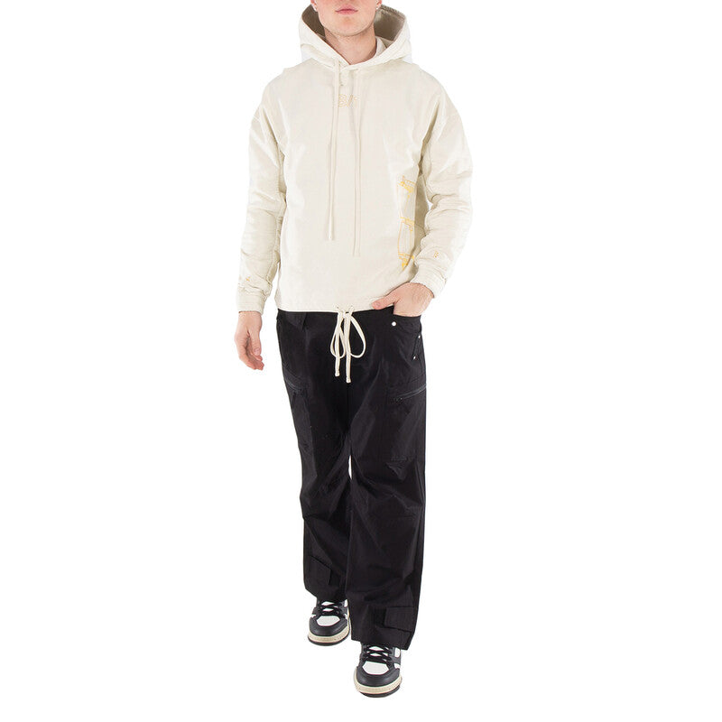 A Cold Wall Shroud Cotton Hoodie ACWMW205-BEIGE men's hoodie in beige
