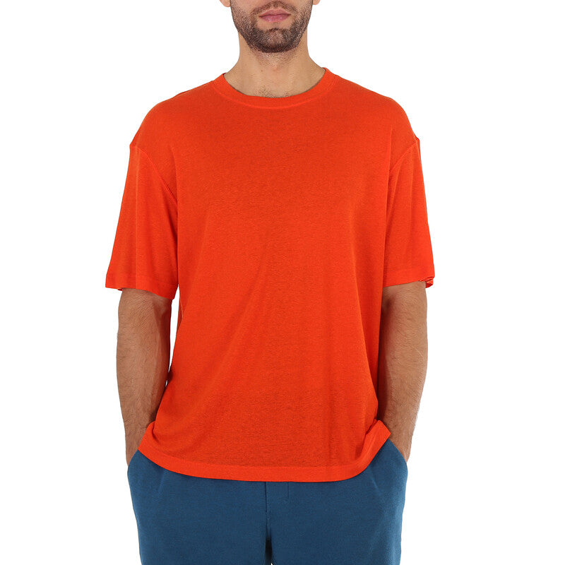 A Cold Wall Artisan Logo Print Crewneck T-Shirt ACWMTS075B-MIDGRE men's t-shirt in mid grey