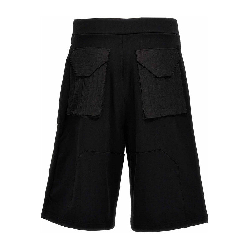 A Cold Wall Overlay Cotton Sweatshorts ACWMB285-ONYX men's shorts in black