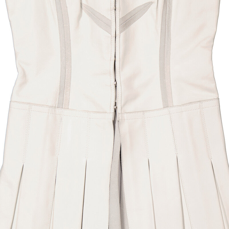 Alyx Ladies White Leather Corset Top AAWSH0172 LE01 WTH0001 women's blouse in white, product photo 6