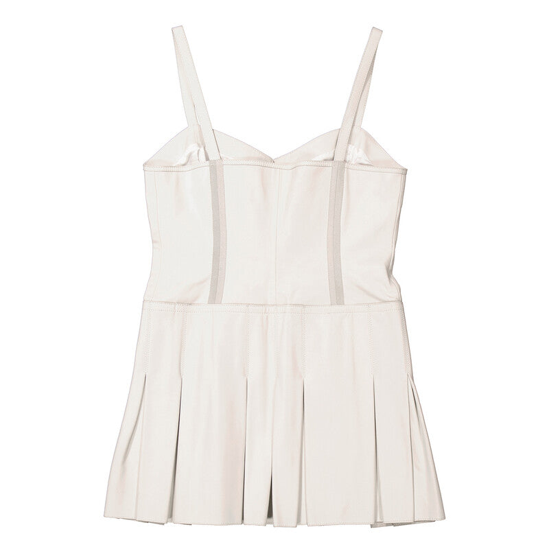 Alyx Ladies White Leather Corset Top AAWSH0172 LE01 WTH0001 women's blouse in white, product photo 7