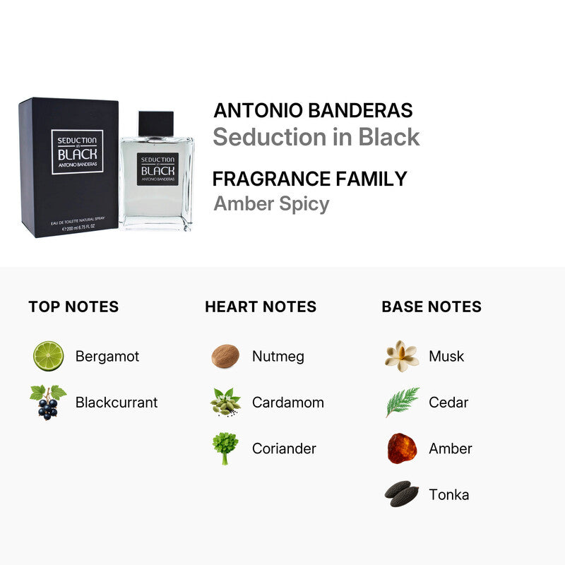 Antonio Banderas Seduction in Black Eau de Toilette