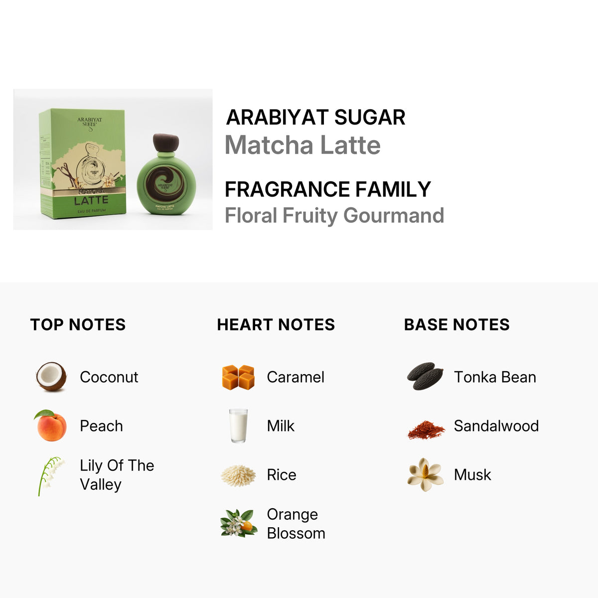 Arabiyat Sugar Matcha Latte EDP Spray 3.4 oz – Women's Fragrance