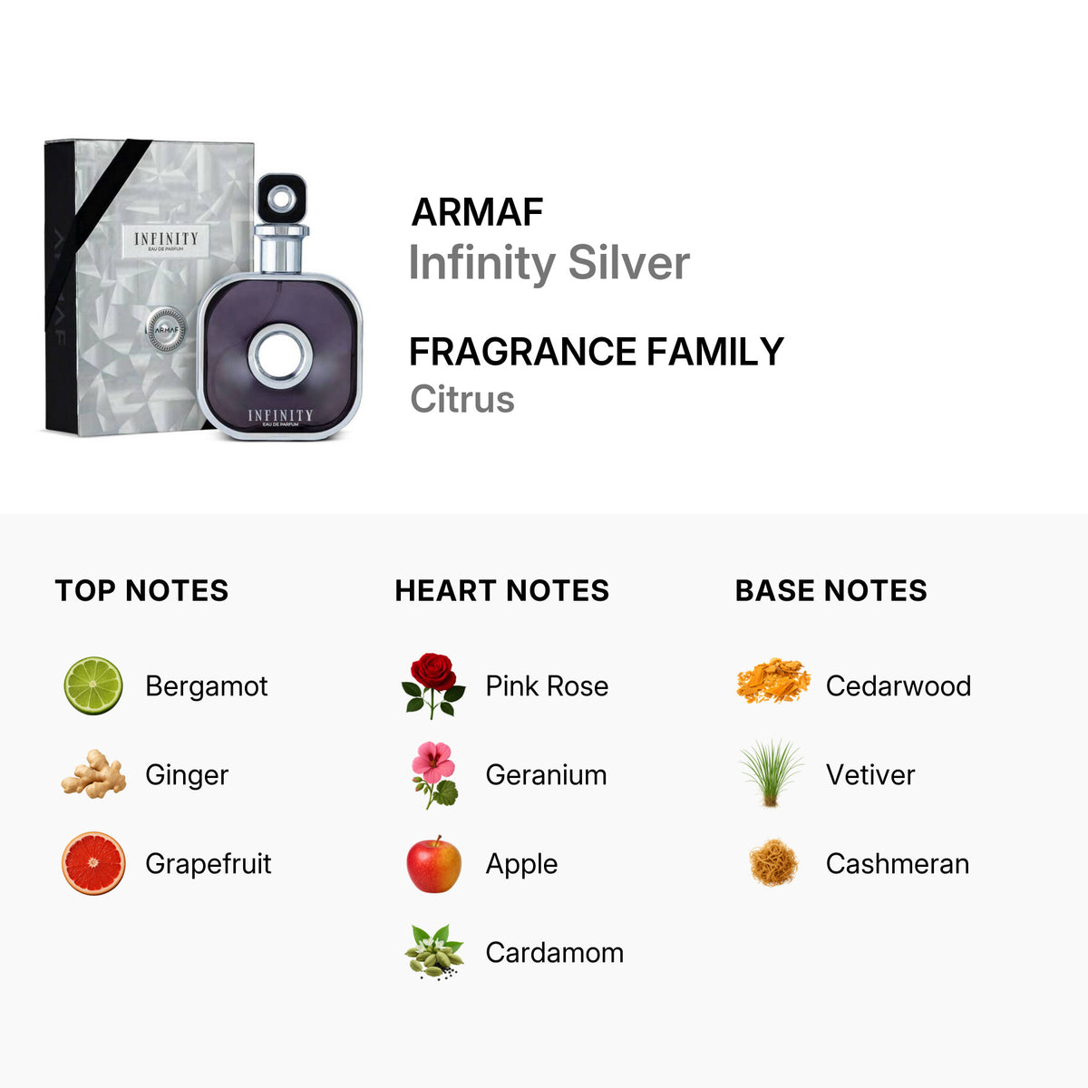 Armaf Men's Infinity Silver EDP