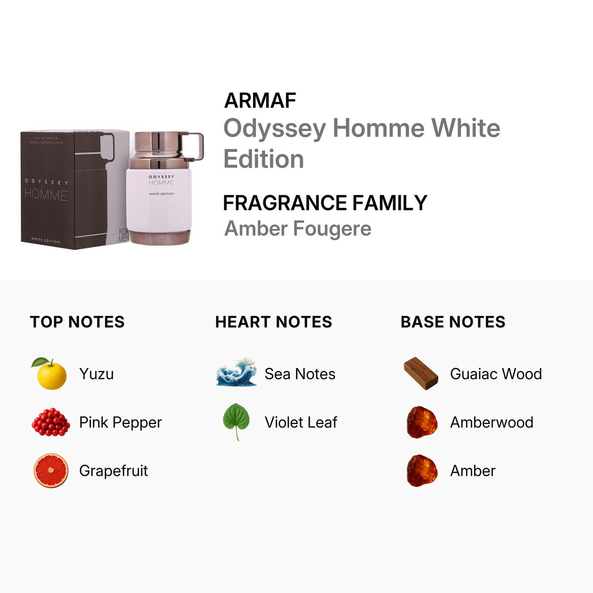 Armaf Men's Odyssey Homme White Edition EDP