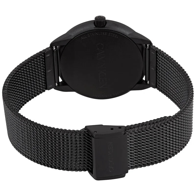 Minimal Black Face Stainless Steel Women's Luxury Watch - K3M5245X