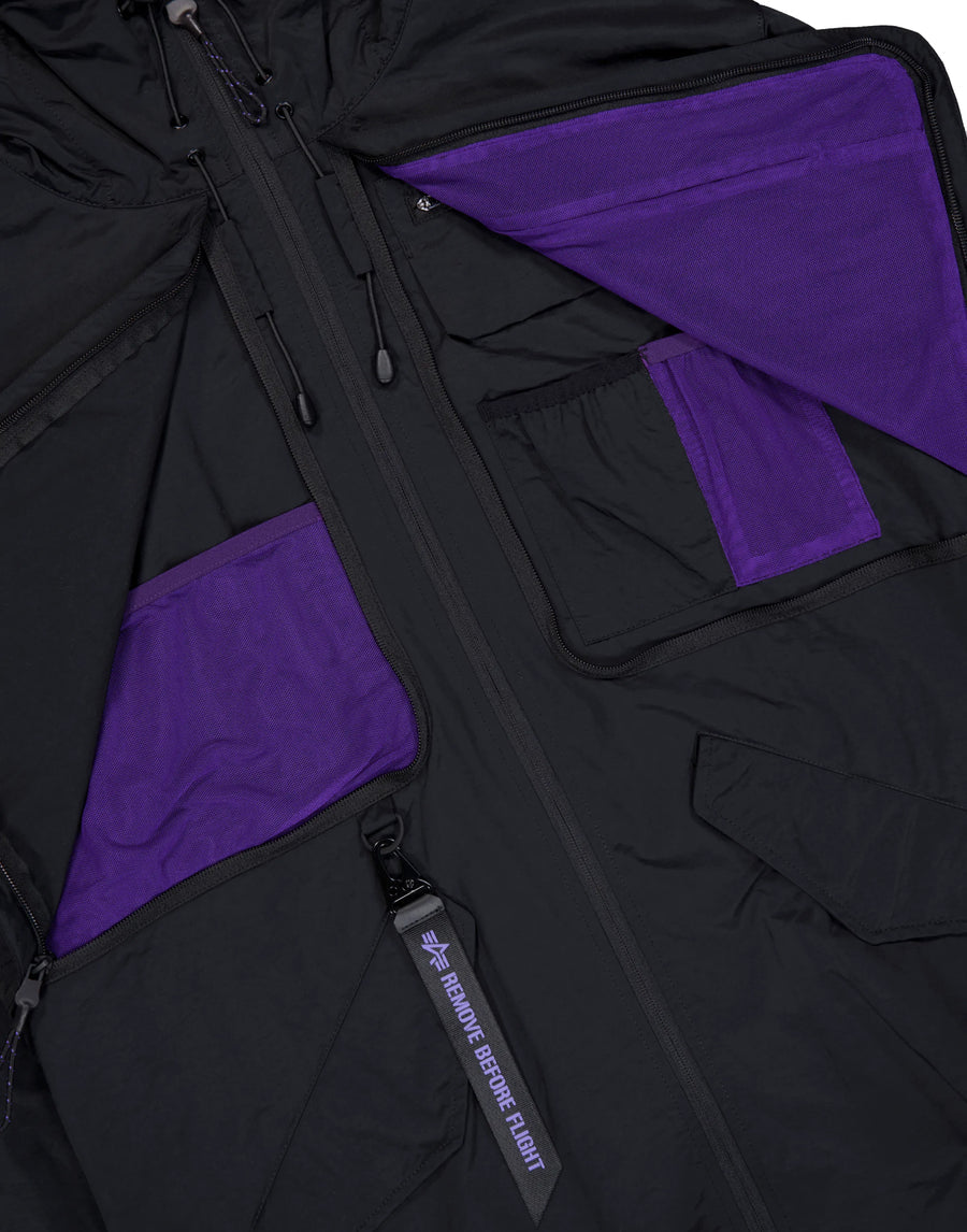 Alpha Industries Utility UV Fishtail Jacket 146117UV03 men's jacket in black, product photo 4