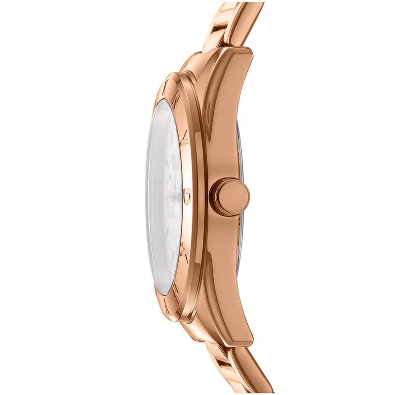DKNY Rose Gold-tone Face Stainless Steel Women's Luxury Watch - Gold-tone