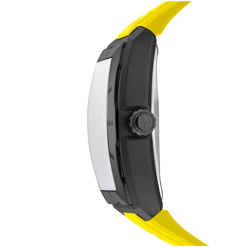 DKNY Yellow Face Stainless Steel Men's Luxury Watch - DK1G048P0055