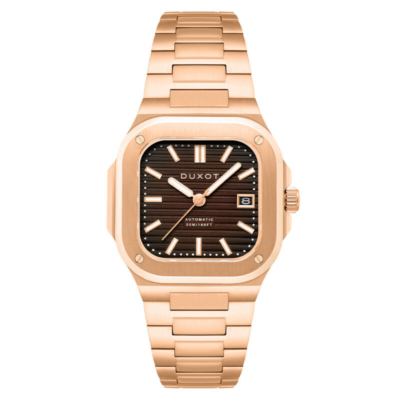 Duxot Brown Face Stainless Steel Men's Luxury Watch (Automatic Edition) - DX-2073-55