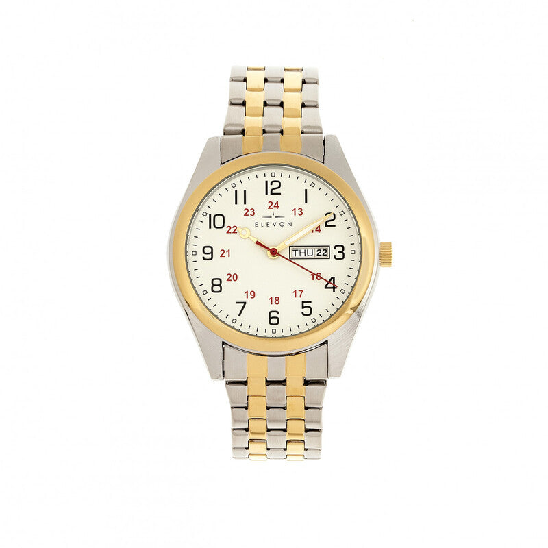 Elevon Gann ELE106-4 men's watch with white dial
