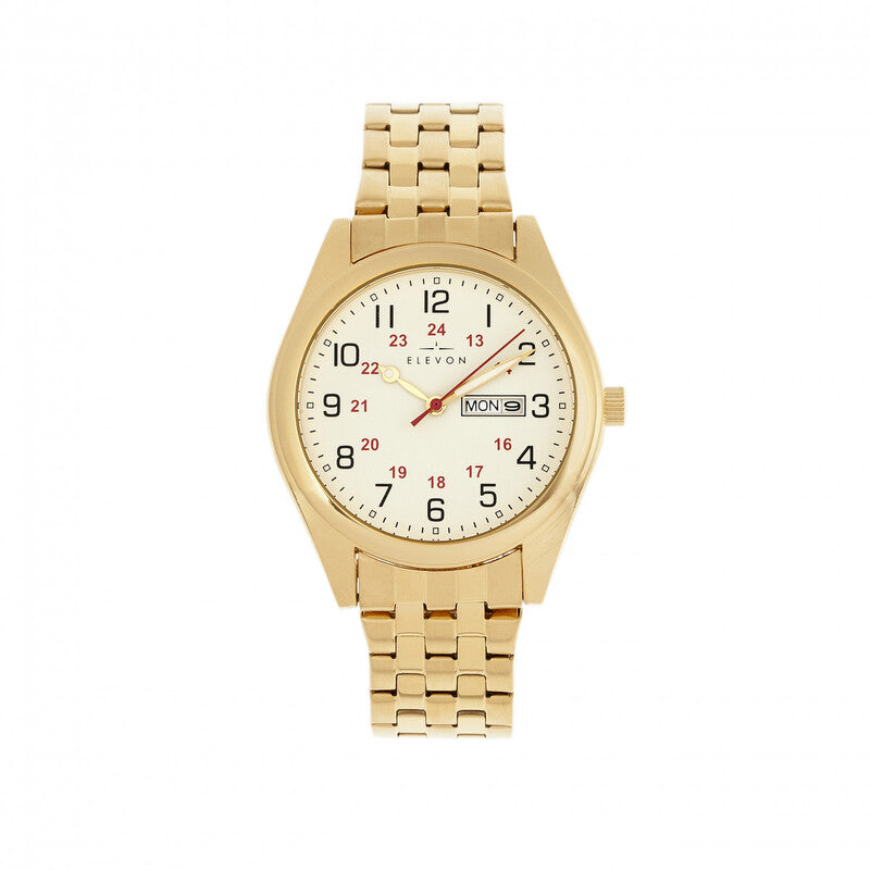 Elevon Gann ELE106-5 men's watch with white dial