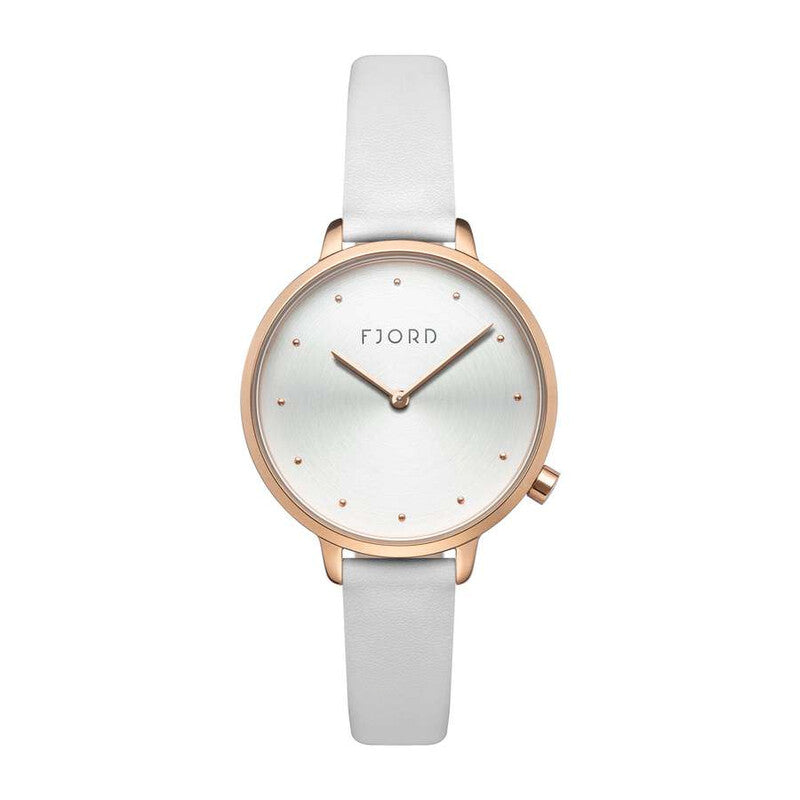 Fjord Gyda FJ-6060-05 women's watch with white dial