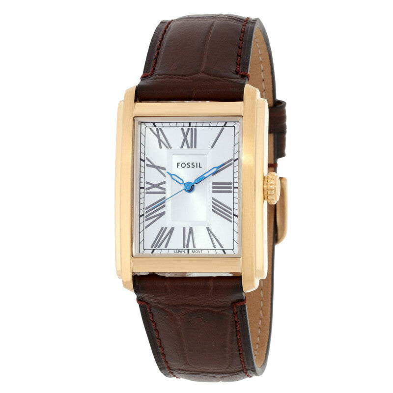 Fossil Carraway FS6011 unisex watch with silver dial