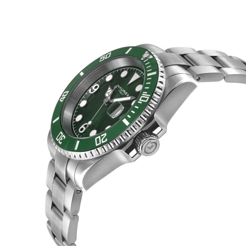 Haurex Italy Barracuda Automatic Men's Watch green dial 4A512UVV