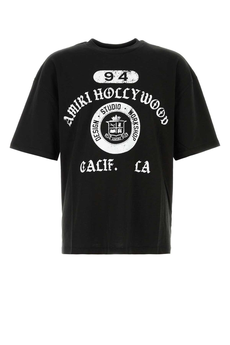 Amiri Collegiate Graphic T-Shirt AM426JR025-BLACK men's T-shirt in Black