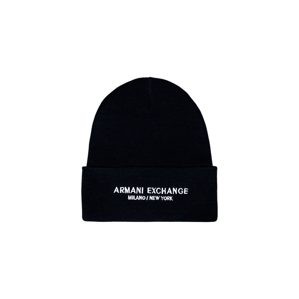 Armani Exchange AR16837400128RO Logo-Embroidered Beanie — Black