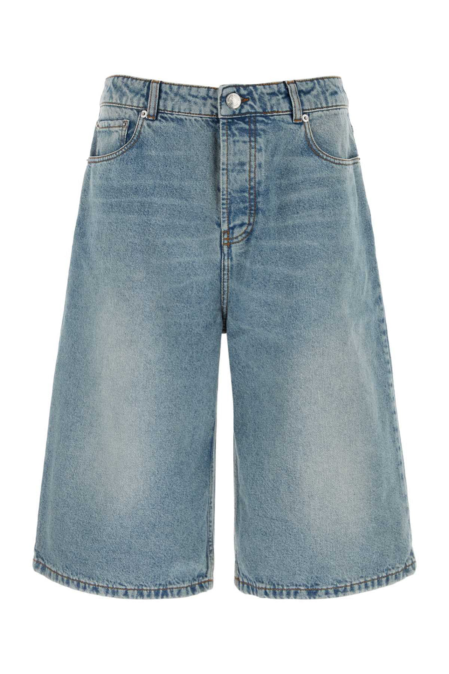 AMI Paris Bermuda Denim Shorts HSO838DE0046-480 men's shorts in Blue