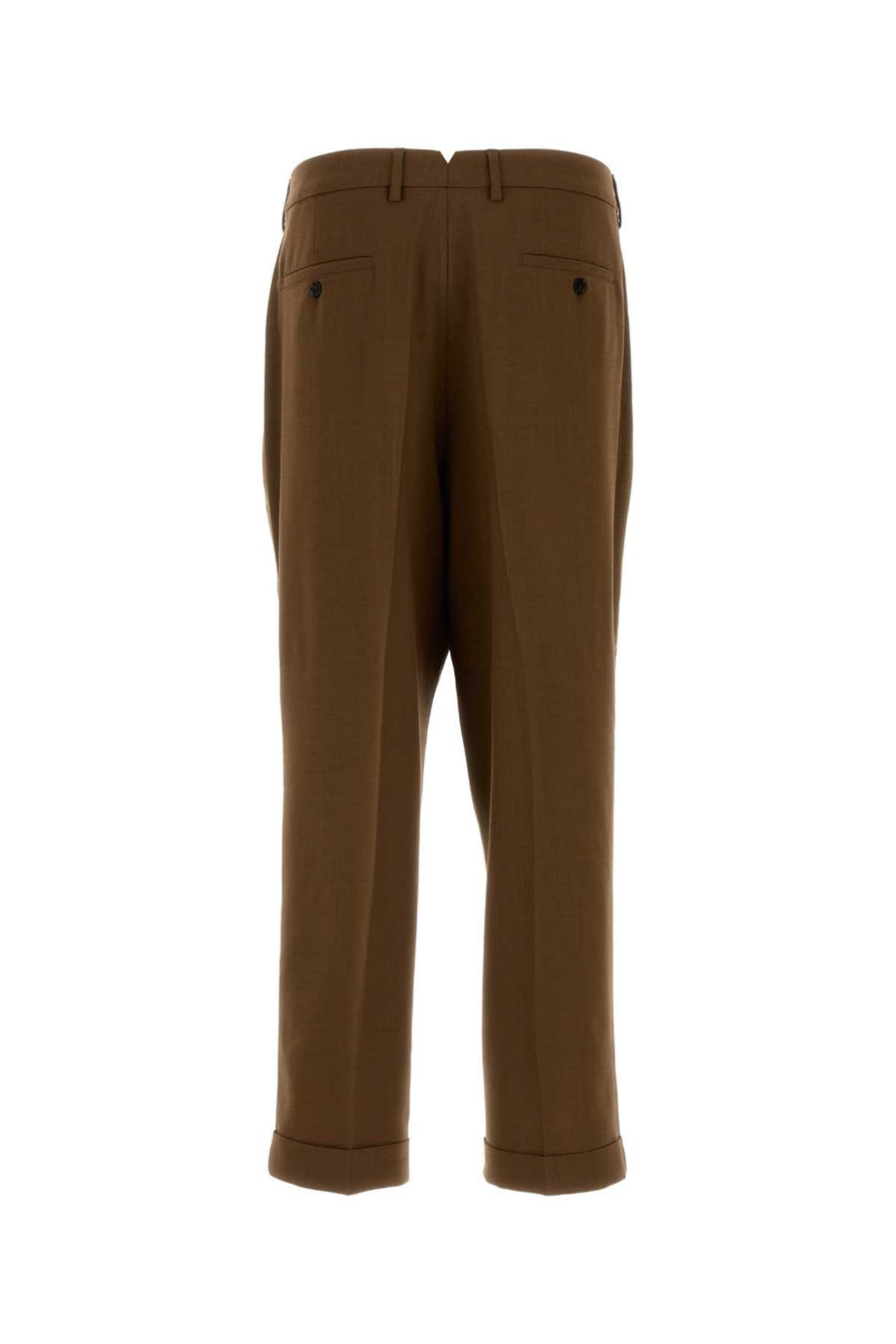 AMI Paris Carrot Trousers HTR111WV0066-216 men's trousers in Brown