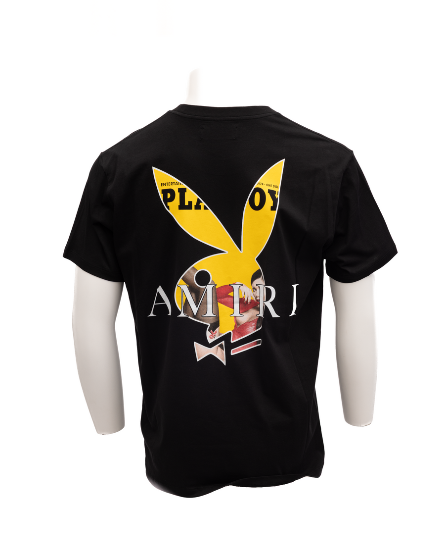 Amiri Logo-Embroidered T-Shirt SKUK8_2636 men's T-shirt in Black
