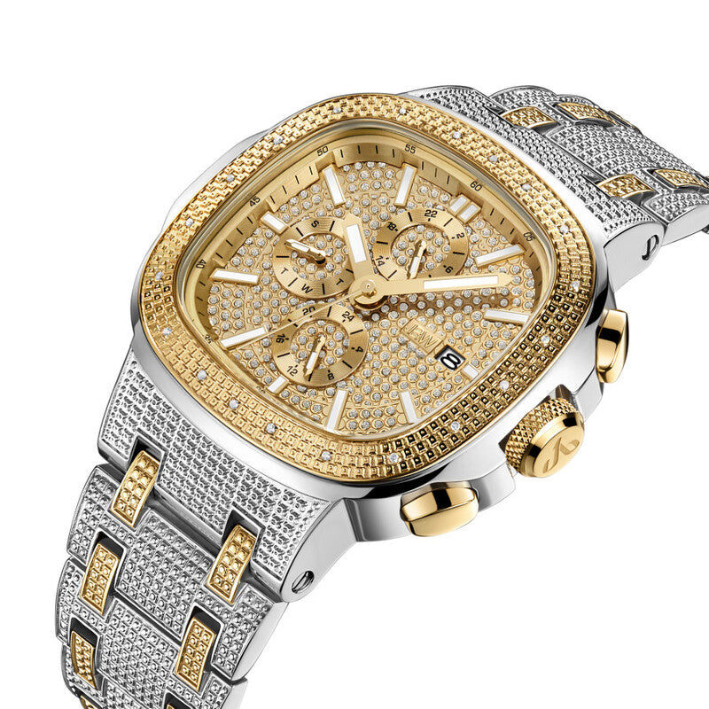 JBW Heist Quartz Diamond Gold Dial Men's Watch J6380B