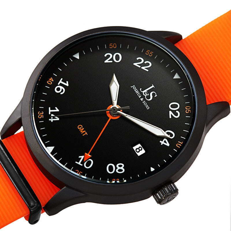 Joshua & Sons JX147OR men's watch with black dial