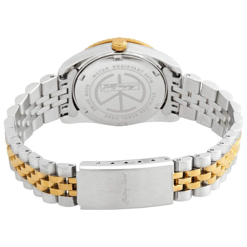 Mathey-Tissot Mathy III MOP Quartz 32mm Two-Tone Ladies Watch D910BI