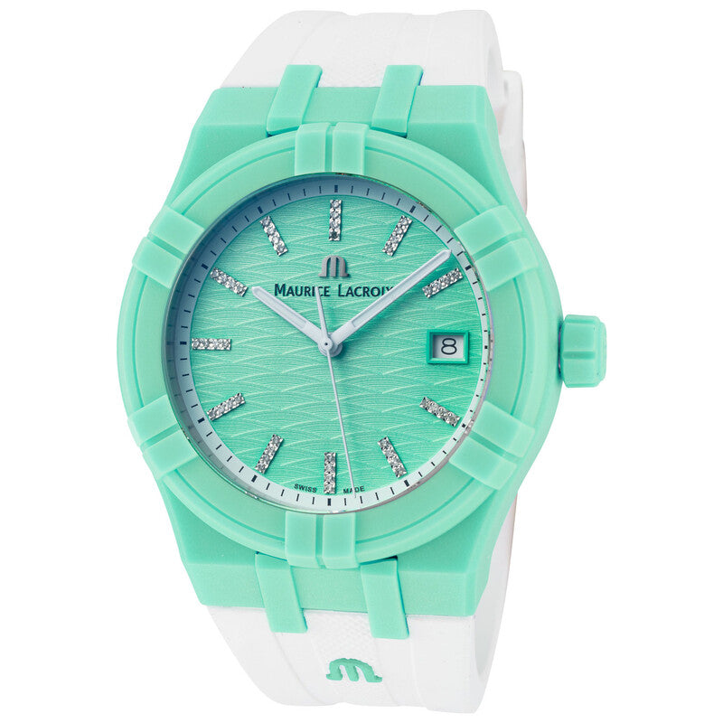 Maurice Lacroix Aikon Tide Quartz Green Dial Men's Watch AI2008-CCCC1-3A0-0