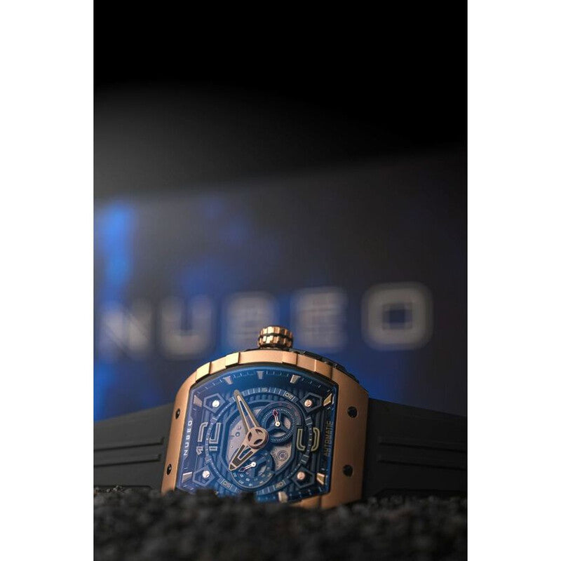 Nubeo Magellan Black Dial Men's Watch NB-6087-06