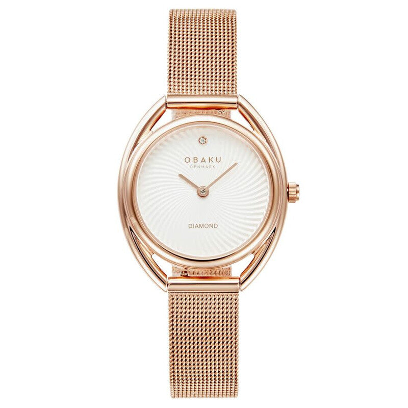 Obaku Juvel White Dial Ladies Watch V286LXVIMV