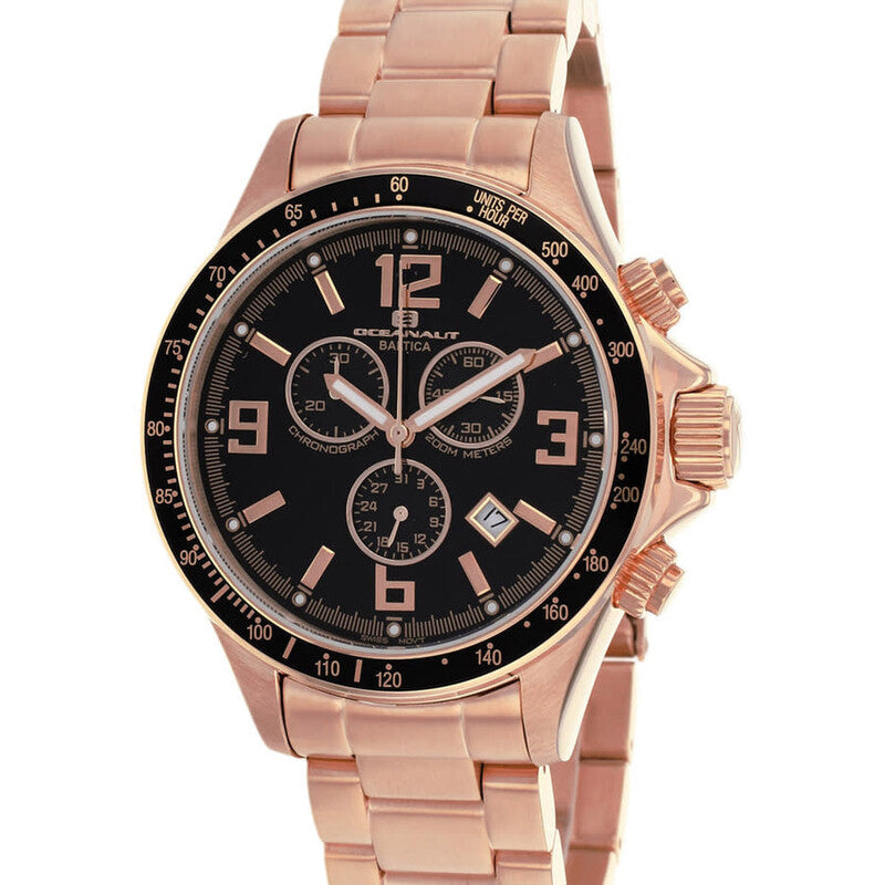 Oceanaut Baltica Chronograph Quartz Black Dial Men's Watch OC3329