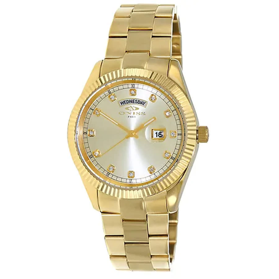 Oniss ONZ3881 ON3881-MGG men's watch with gold dial
