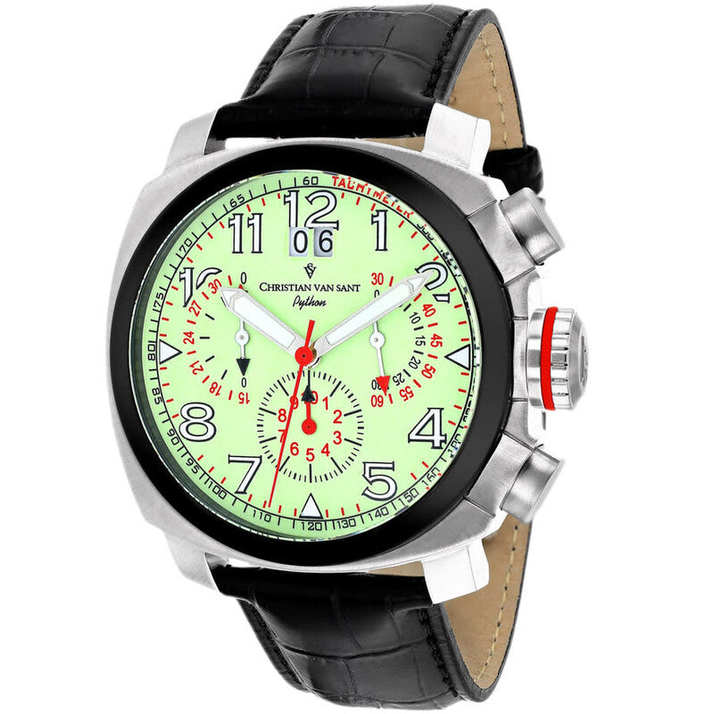 Open Black Face Stainless Steel Men's Luxury Watch - 3AU1A1P48