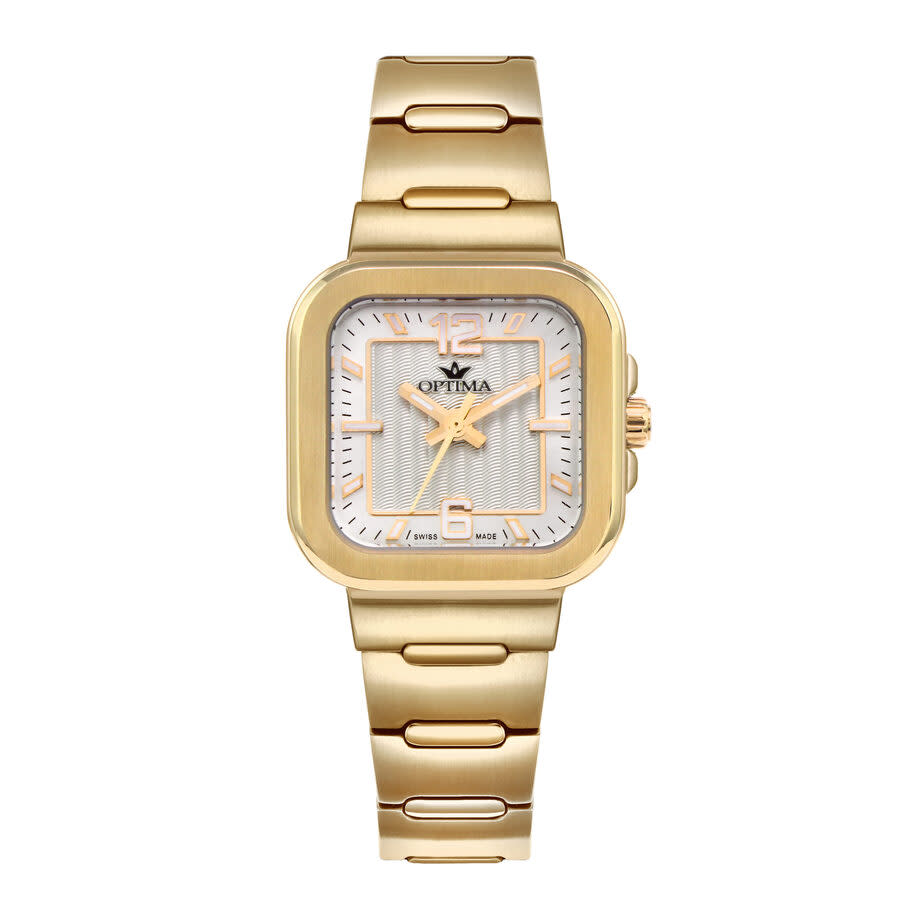 Optima 490 OSL490-GG-1 women's watch with white dial