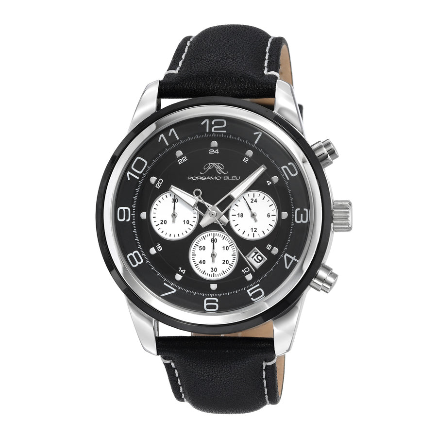 Porsamo Bleu Arthur 1091AARL men's watch with black dial