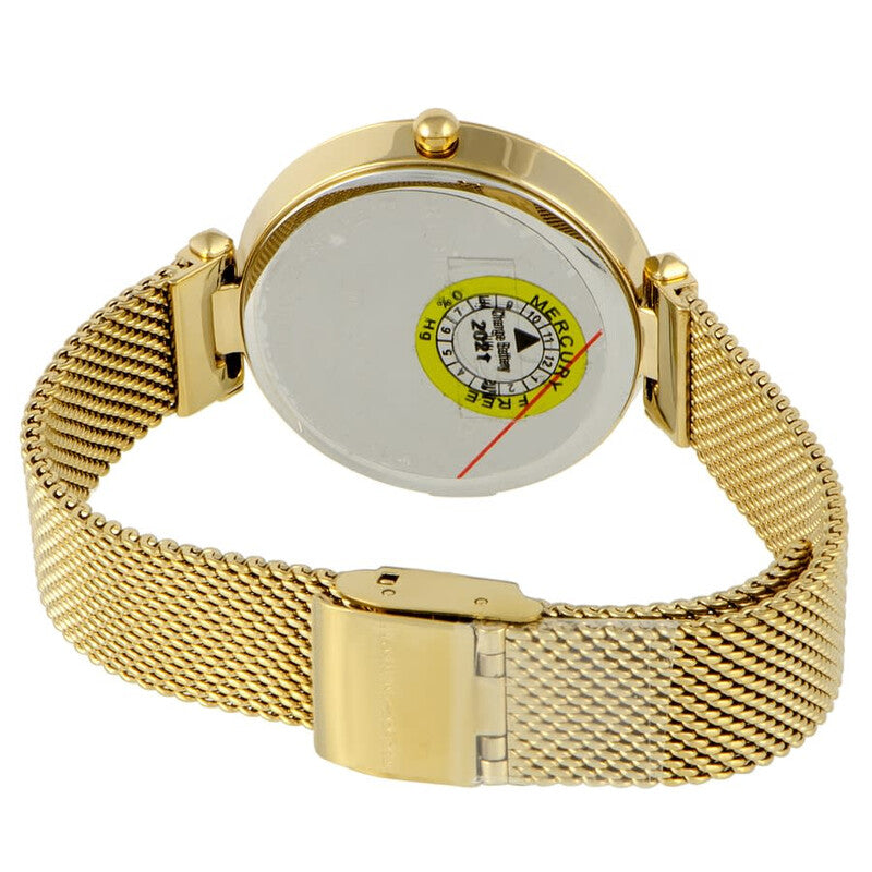 Rebecca Minkoff Nina Quartz Silver White Dial Gold-plated Mesh Ladies Watch 2200300 image 4