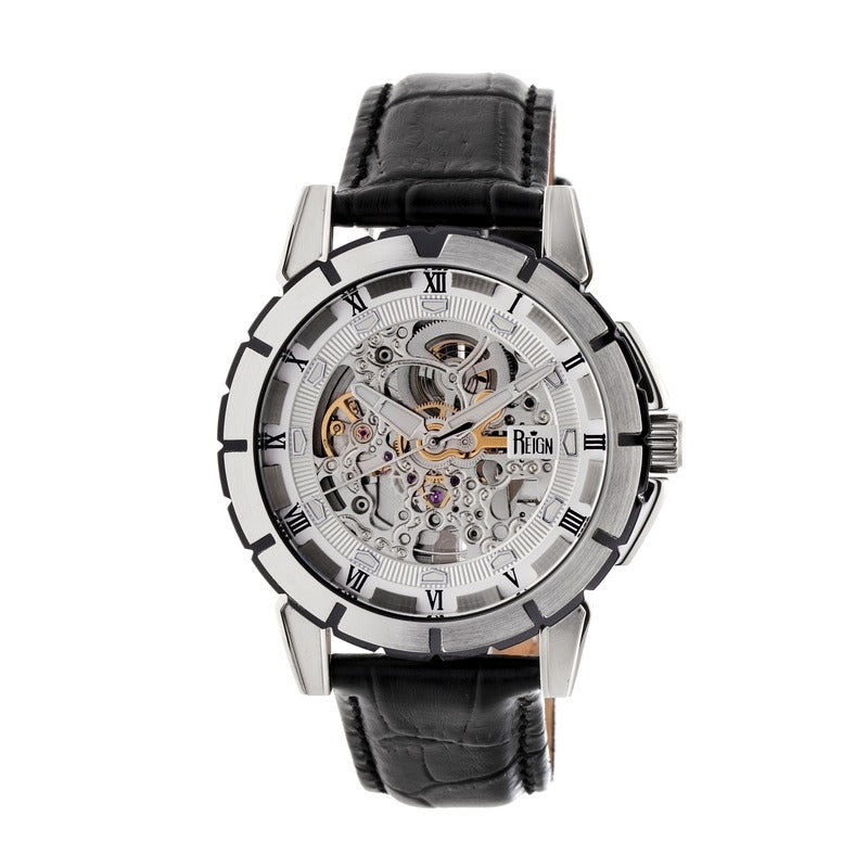 Reign Philippe Automatic Silver Skeleton Dial Men's Watch RN4603