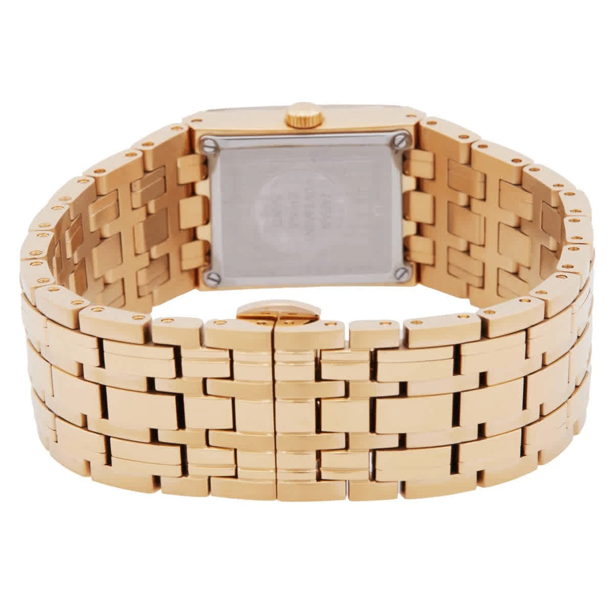 Bulova Quadra Women's Diamond Gold-Tone Stainless Steel Watch 97P167